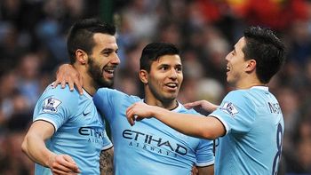 con un doblete de agüero, el city goleo al tottenham con un doblete de agüero, el city goleo al tottenham