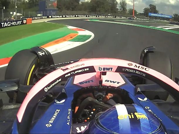 Paul Aron y el trompo que marcó su prueba con el Alpine de Colapinto en Monza
