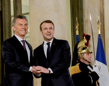 Mauricio Macri y Emmanuel Macron