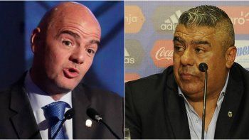 Gianni Infantino y Claudio Chiqui Tapia Gianni Infantino y Claudio Chiqui Tapia