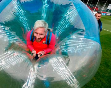 El entrenamiento entre burbujas del Barcelona