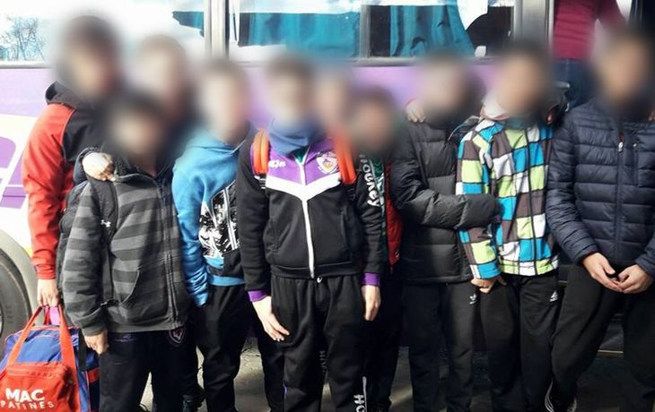 El equipo infantil de hockey que viajó a Entre Ríos