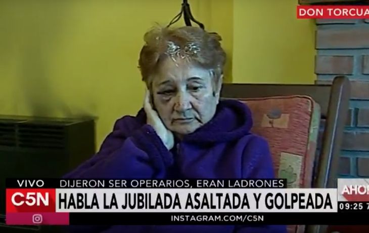 La jubilada golpeada y asaltada en Don Torcuato