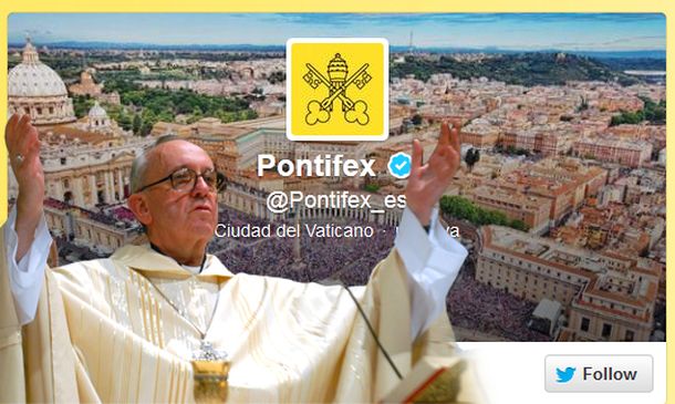 El papa se convirtió en un nuevo hito en la red social Twitter