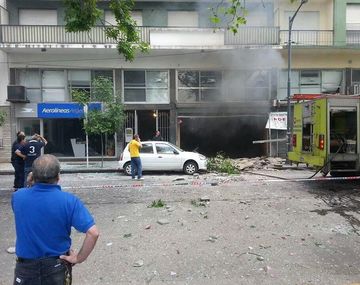 Explosión en un local de un edificio de Mar del Plata