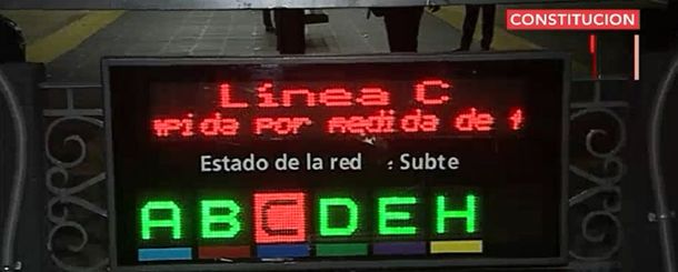 Sorpresivo paro deja a miles de pasajeros sin subte en la línea C