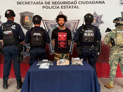 La foto oficial de la detención de Kevin N en Quintana Roo. La foto oficial de la detención de Kevin N en Quintana Roo.