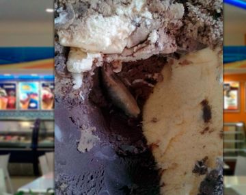 Denuncia que encontró una babosa en un helado de una reconocida cadena