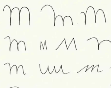 La forma en la que escribas la M revelará características de tu personalidad.