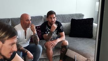 El DT y el capitán durante el último encuentro que habían tenido El DT y el capitán durante el último encuentro que habían tenido