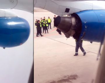 VIDEO: La desesperación de los pasajeros de un avión que aterrizó con un motor destrozado