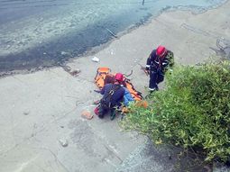 macabro hallazgo: aparecio flotando un cadaver en el arroyo del gato macabro hallazgo: aparecio flotando un cadaver en el arroyo del gato