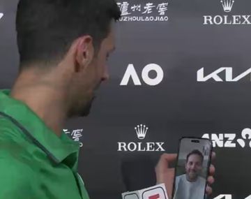 La videollamada entre Djokovic y Del Potro tras el pase a la final en Australia