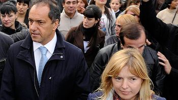 Daniel Scioli, junto a Cristina Álvarez Rodríguez Daniel Scioli, junto a Cristina Álvarez Rodríguez