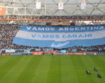 El calor de la hinchada en la despedida de la Selección Argentina
