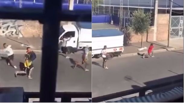 Facciones de la barra brava de Almirante Brown, a los tiros en la calle