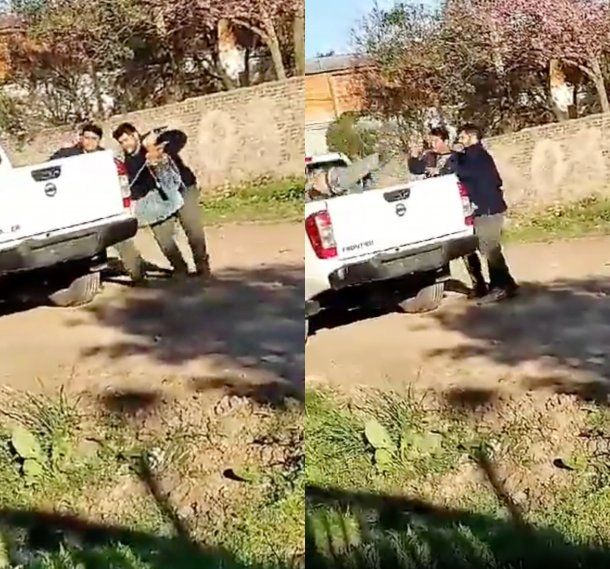 Chaco: vecinos atraparon a un ladrón, lo ataron de pies y manos y lo lanzaron a un patrullero