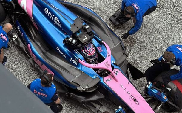 El Alpine que testeó Franco Colapinto en Zandvoort.