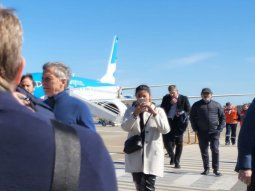 Así llegaba Martín Palermo junto a Mauricio Macri a Rosario