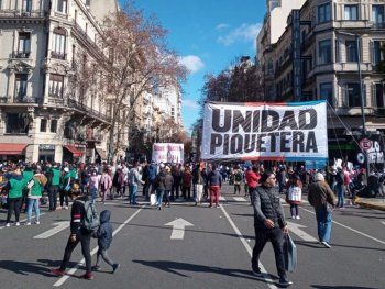 Unidad Piquetera anunció un nuevo acampe de tres días