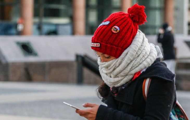 Frío polar en Buenos Aires.