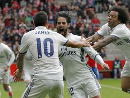 El grito desaforado de Isco, junto a James y Marcelo El grito desaforado de Isco, junto a James y Marcelo