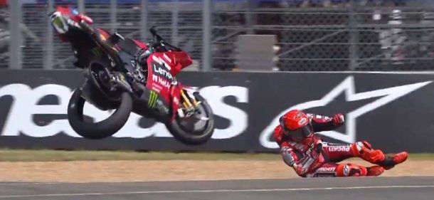 El impresionante accidente que sufrió Marc Márquez en la Sprint del MotoGP