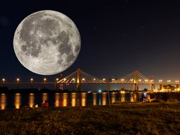 Así se vio en la Argentina la Superluna de nieve