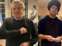 El video de Albeto Fernández en respuesta a un trabajador que cobra el IFE 