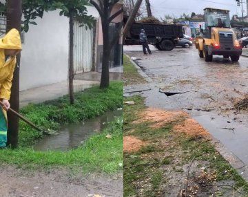 Merlo: evacuaron a 40 personas por el temporal de este viernes