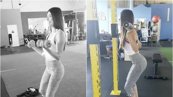 Eva De Dominici entrenando duro Eva De Dominici entrenando duro