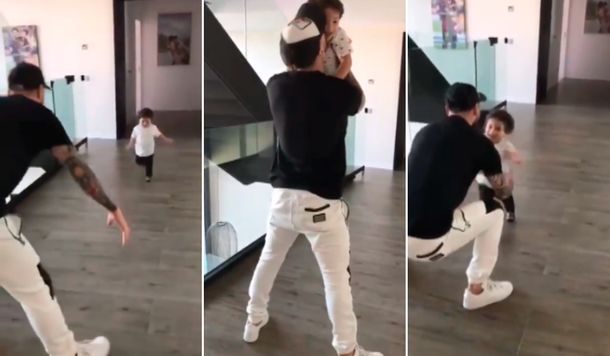 El video más tierno de Messi y su hijo Mateo