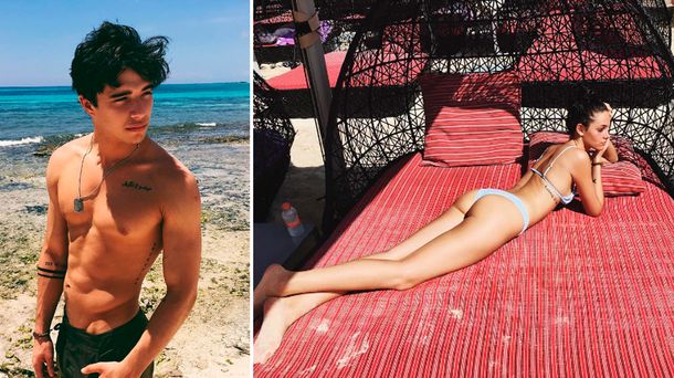 Oriana Sabatini y Julián Serrano lucieron sus lomazos en Playa del Carmen