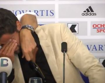 El jugador surgido en Chacarita no pudo contener la emoción