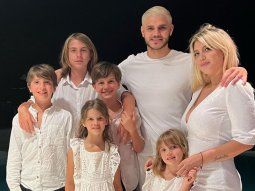 Provocador: el posteo de Icardi junto a los hijos de Wanda Nara y Maxi López