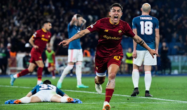 Dybala y un gol agónico para la clasificación de Roma a semifinales