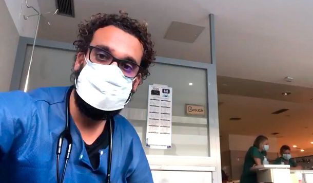 España: desesperado mensaje de un médico por el coronavirus
