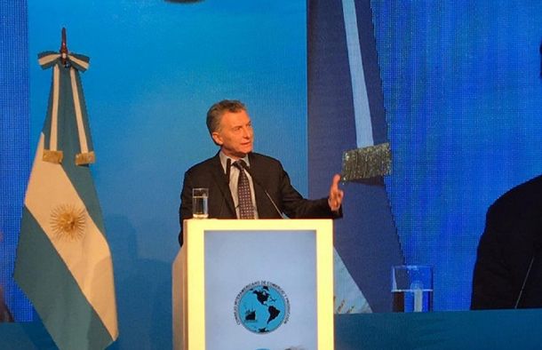 Macri ante empresarios en el&nbsp;Consejo Interamericano del Comercio y la Producción (Cicyp)