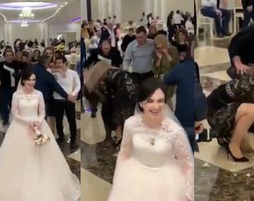 ¿No será mucho? Dos mujeres se agarraron de los pelos por un ramo de novia