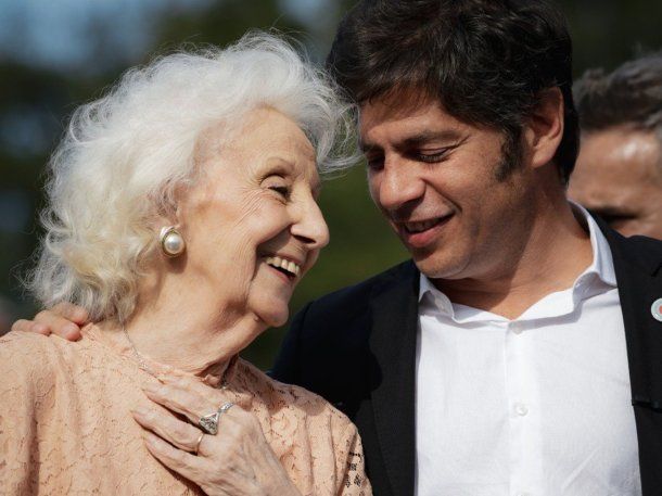 Axel Kicillof también saludó a Estela de Carlotto por su cumpleaños: Seguimos tu ejemplo