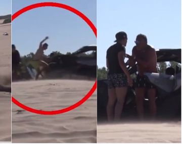 Tomaban sol en los médanos y casi los matan los que corrían una picada