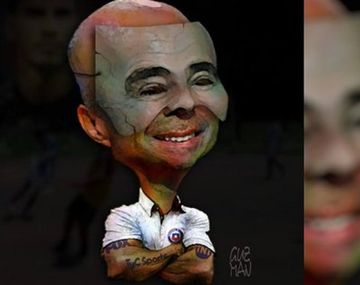 La caricatura que posteó Jorge Guzmán en Facebook.&nbsp;