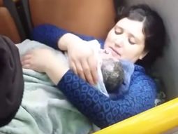 Un chofer de un colectivo asistió el parto de una mujer. Un chofer de un colectivo asistió el parto de una mujer.