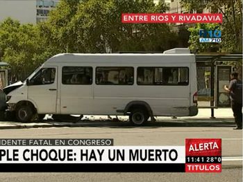 Triple choque frente al Congreso: hay heridos
