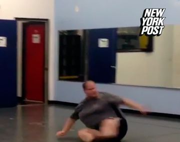 Bailarín con sobrepeso mostró su talento