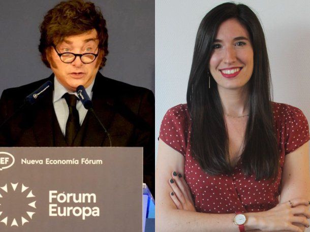 Javier Milei y Julia Molina