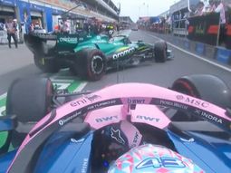 Franco Colapinto casi choca a Fernando Alonso tras una imprudente maniobra de Aston Martin Franco Colapinto casi choca a Fernando Alonso tras una imprudente maniobra de Aston Martin