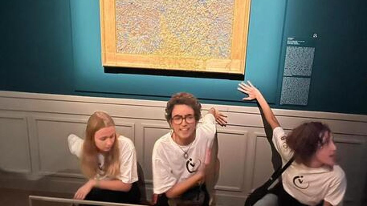 Activistas contra el cambio climático atacaron otra pintura de Van Gogh ...