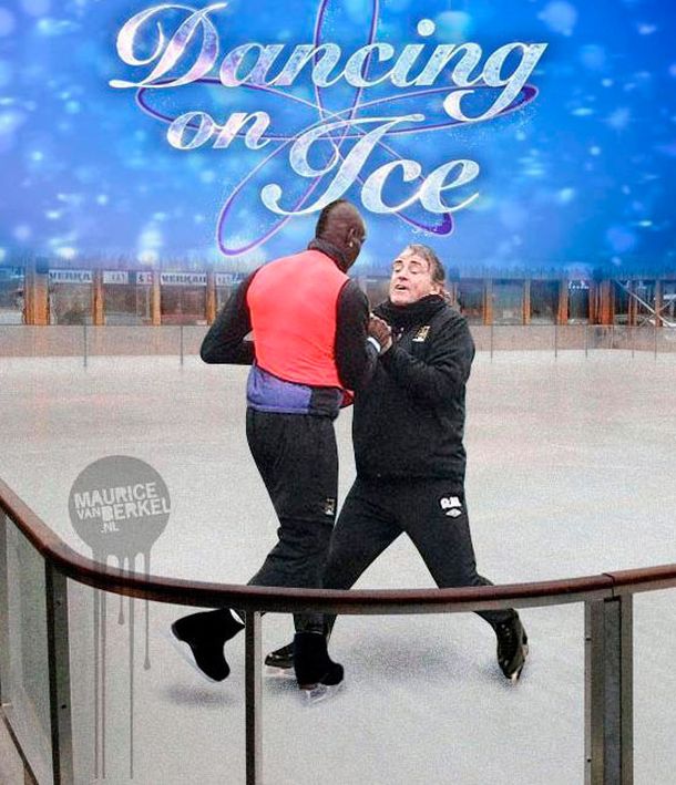 Después del video, llegaron los afiches de la pelea de Mancini