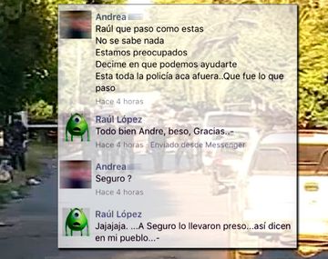 Chat del hombre que se atrincheró y mató al novio de su ex